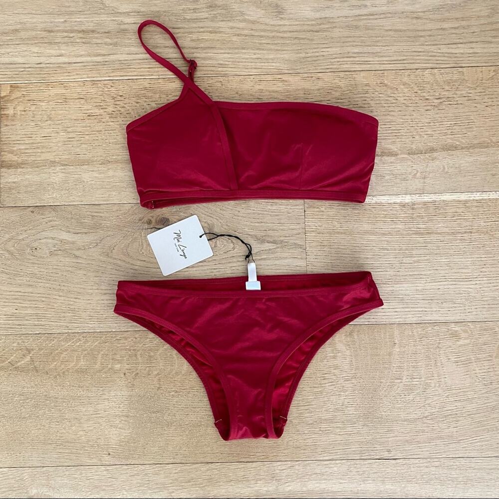 Mei L’ange - Bandeau Bikini in Red